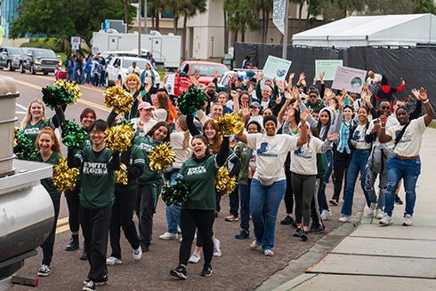 USF team participates in 2024 MLK parade