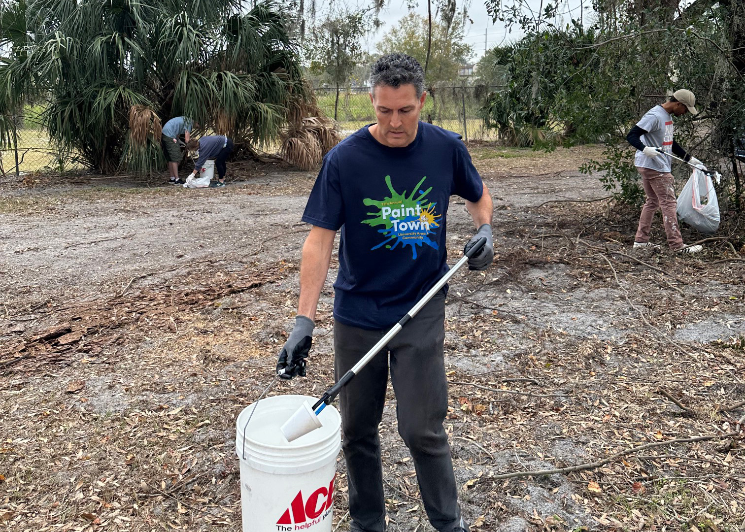 Christian Wells at clean up site