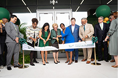 Ribbon cutting of research park building