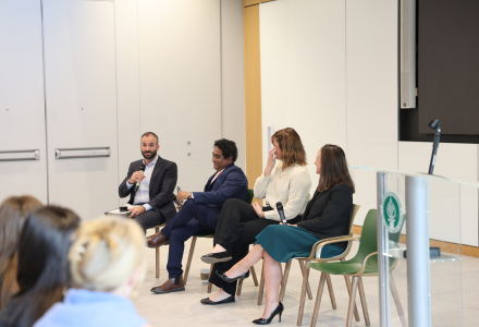 A panel of four professionals as the GNSI event