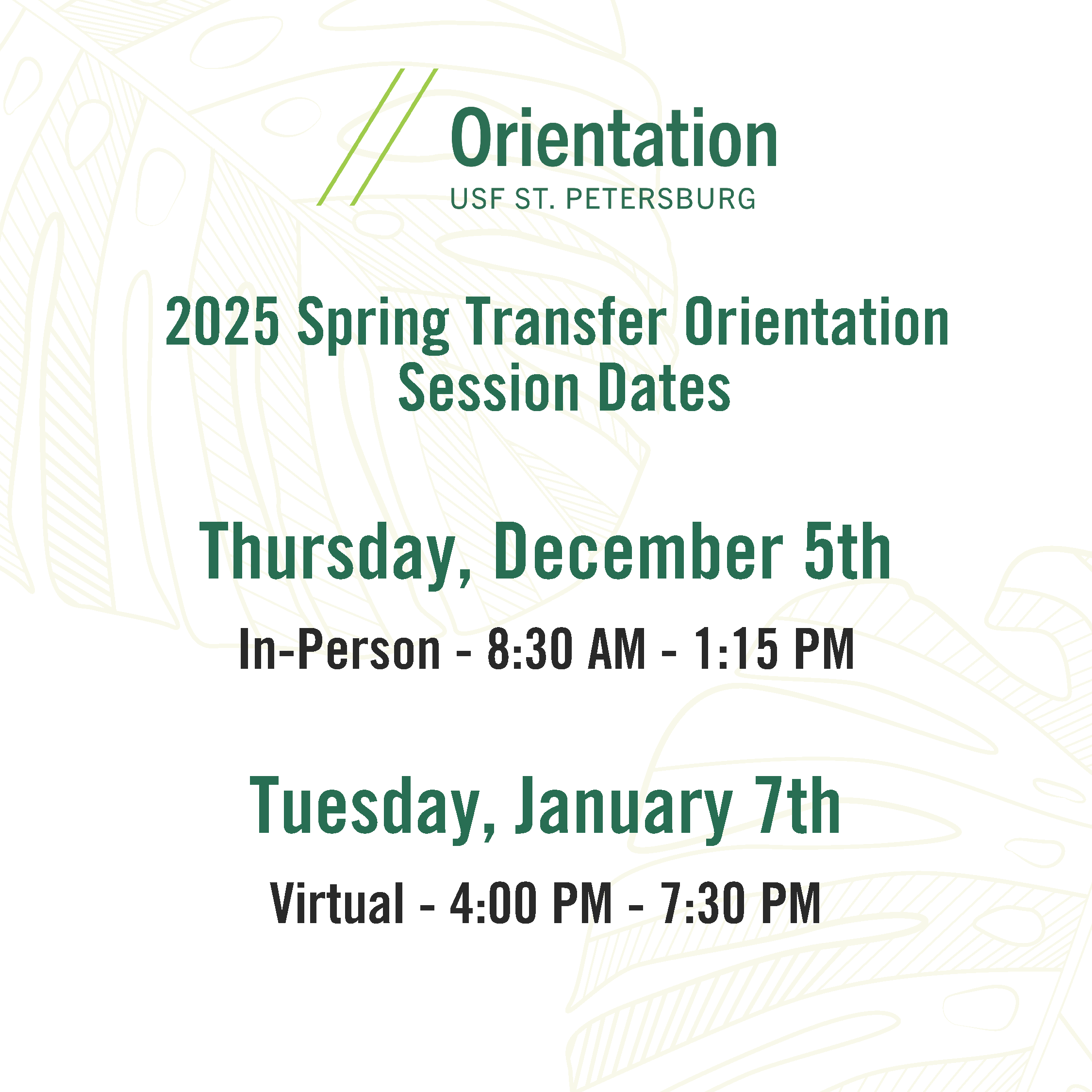 Orientation Dates