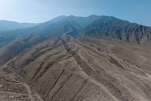 band of holes in Peru