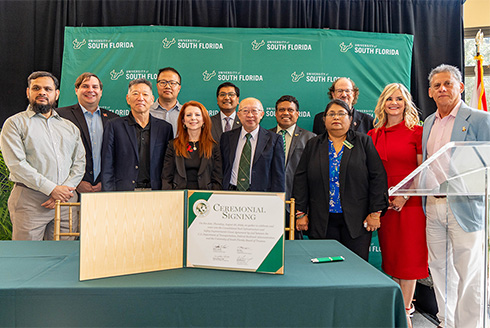 railroad agreement signing ceremony