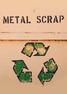 Material identification in bulk scrap recycling