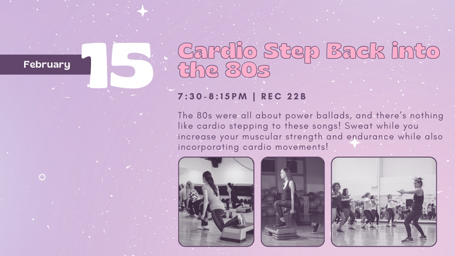 cardio step back into the 80s