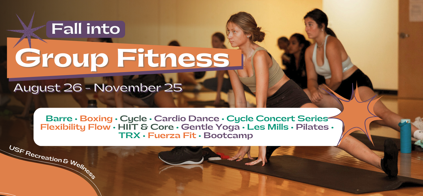 Fall Into Group Fitness Banner