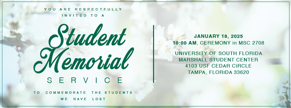 Student Memorial Service January 18, 2025