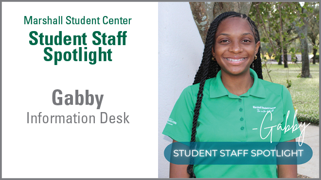 Student Staff Spotlight Gabby