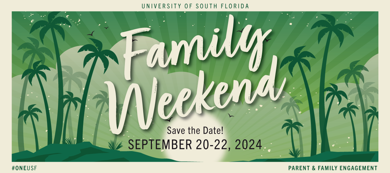 Family Weekend: Save the Date! Septemebr 20-22, 2024