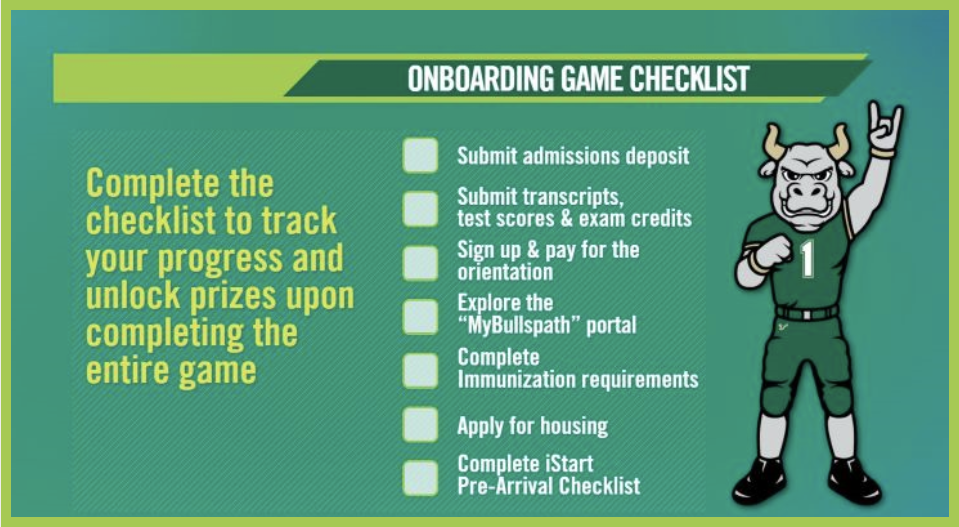 Onboarding Game Checklist - Extended description follows.