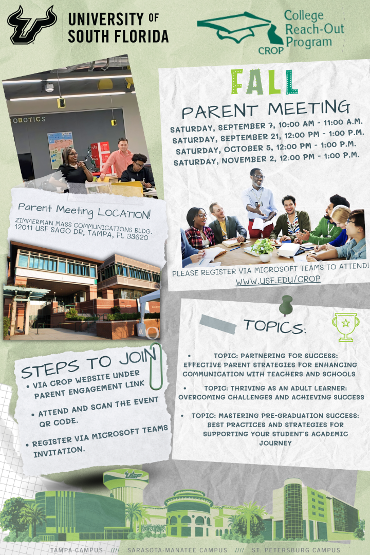 Parent Workshop Schedule 2024