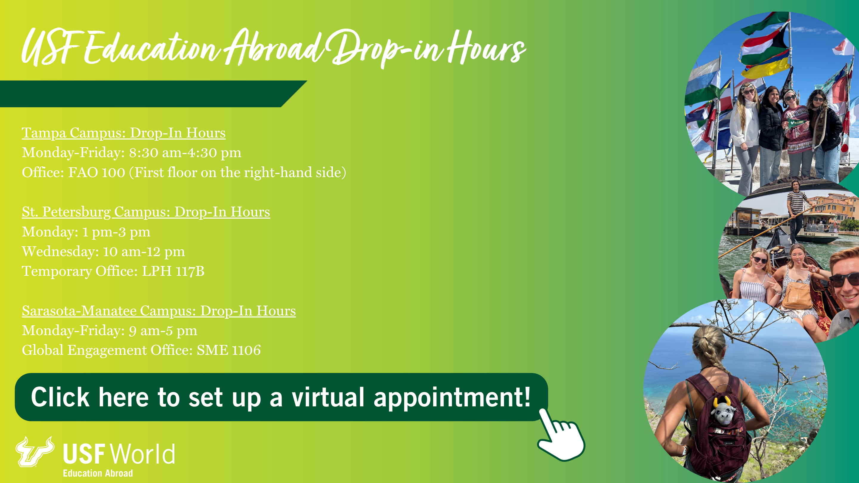 USF Education Abroad Drop-in Hours