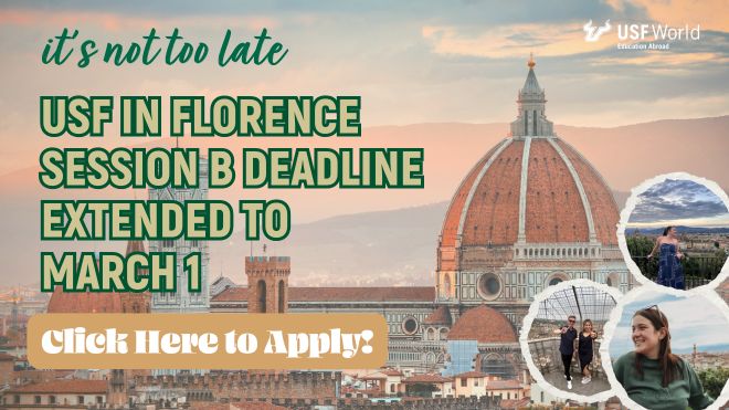 USF in Florence Deadline Extended to March 1, 2025