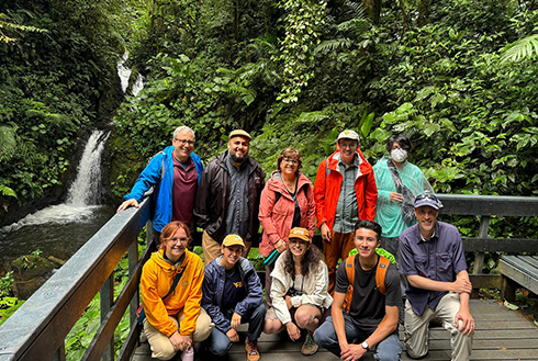 Dr. David Himmelgreen and Dr. Nancy Romero-Daza of the USF College of Arts and Sciences Department of Anthropology are co-leading an interdisciplinary NSF International Research Experiences for Students field school in Costa Rica. The first cohort of students, which included two USF students, spent six weeks this past summer examining wastewater management systems and associated sanitation issues. (Photo courtesy of Dr. Nancy Romero-Daza)