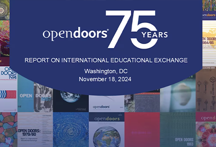 75 Years open doors graphic